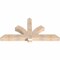 Ekena Millwork Redmond Smooth Timber Gable Bracket, Douglas Fir, 72"W x 36"H x 5 1/2"D x 5 1/2"F, 12/12 Pitch GBW072X36X0606RED00SDF - alternate 2